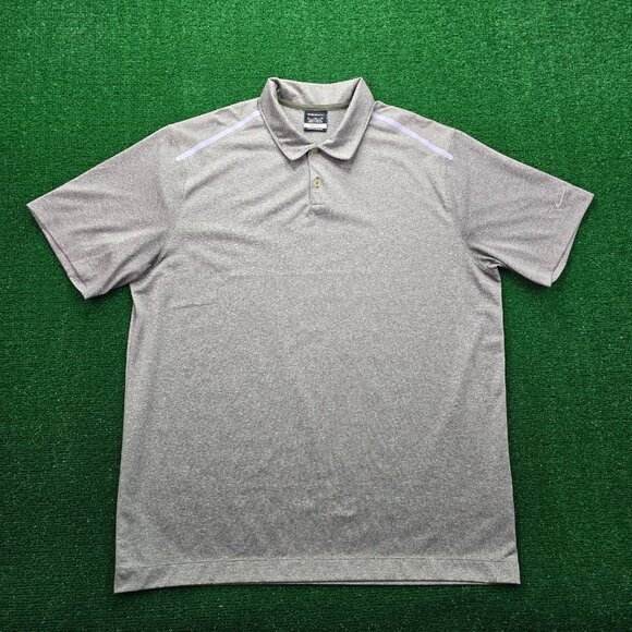 Nike Golf‎ Polo Shirt Mens XL Gray Short Sleeve Dri-Fit Performance Athletic - Picture 1 of 10